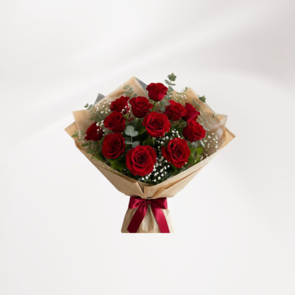 Bouquet de 12 roses