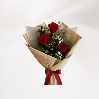 Bouquet de 3 roses