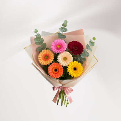 Bouquet de Gerberas (Petit, pastel)